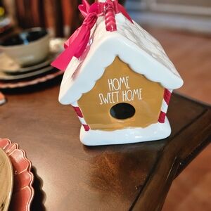 Rae Dunn White and Red Home Sweet Home Birdhouse
